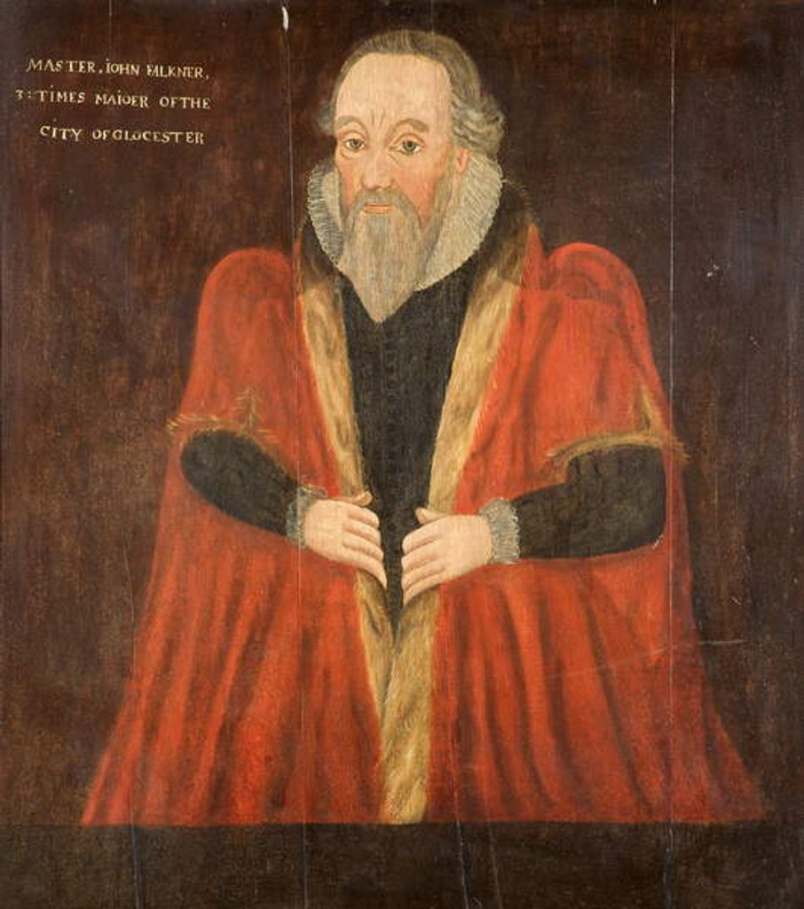 Detail of John Falkner, c.1605 by English School