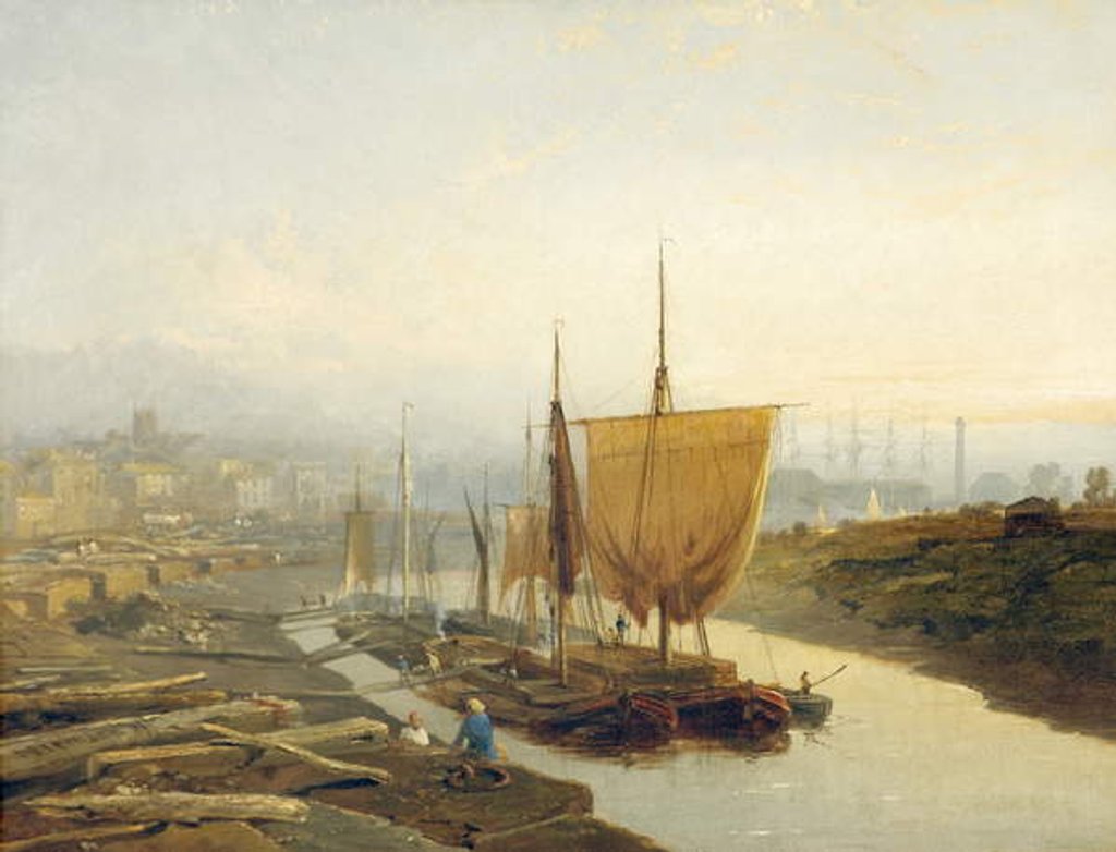 Detail of Gloucester Quay, 1858 by Edmund John Niemann
