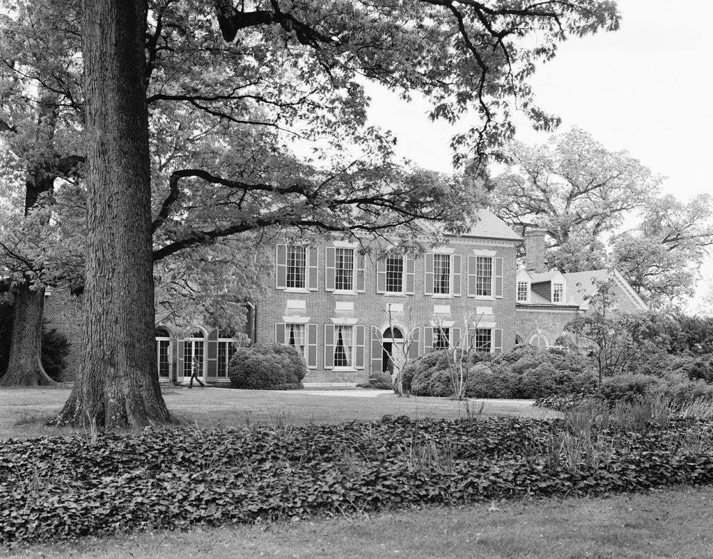 Detail of Garden Front of Woodlawn Plantation at Mount Vernon, Virginia by Anonymous
