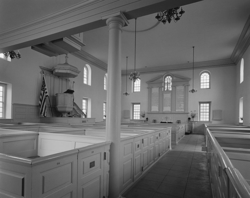Detail of Interior of Pohick Church at Lorton, Virginia by Anonymous