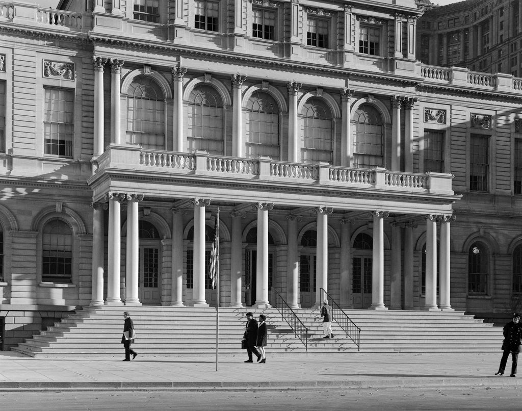 Detail of Entrance to City Hall by Anonymous