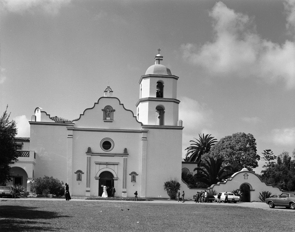 Detail of Mission Church of San Luis Rey de Francia by Anonymous