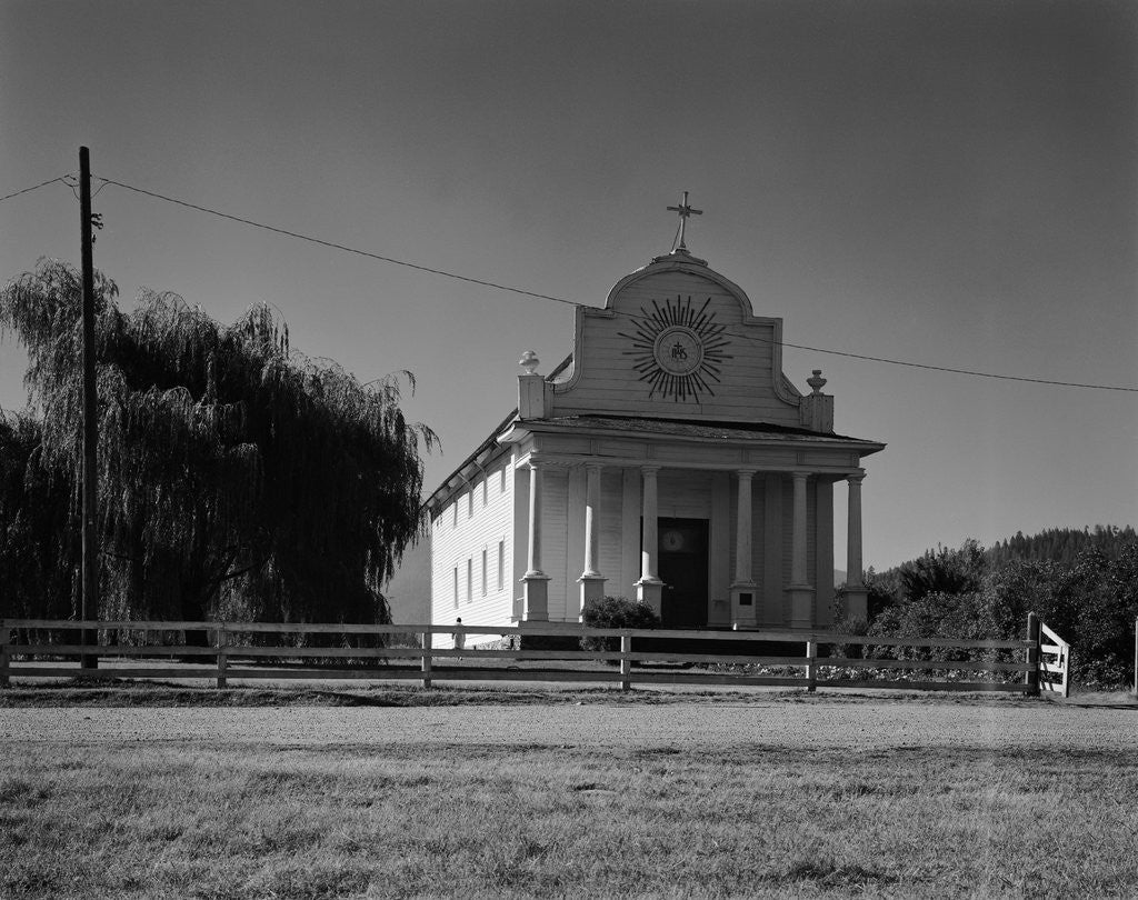 Detail of Mission Church of the Cataldo Mission by Anonymous