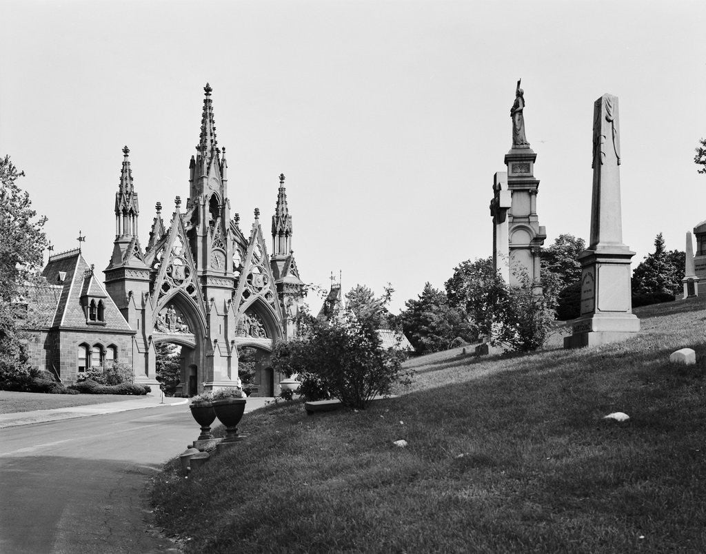 Detail of Main Gate at Green-Wood Cemetery by Corbis