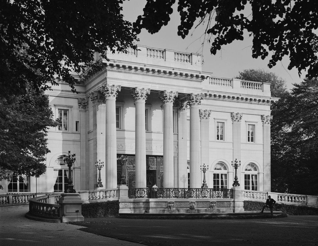 Detail of Portico of Marble House by Anonymous