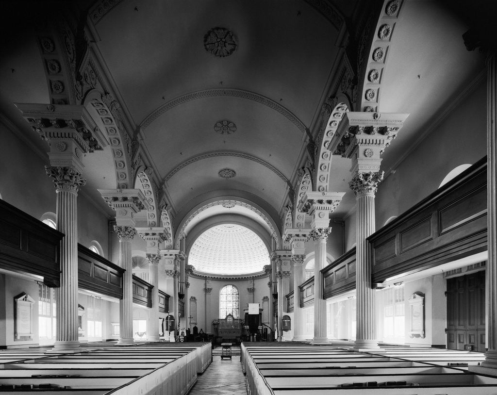 Detail of Nave of St. Philip's Episcopal Church by Anonymous