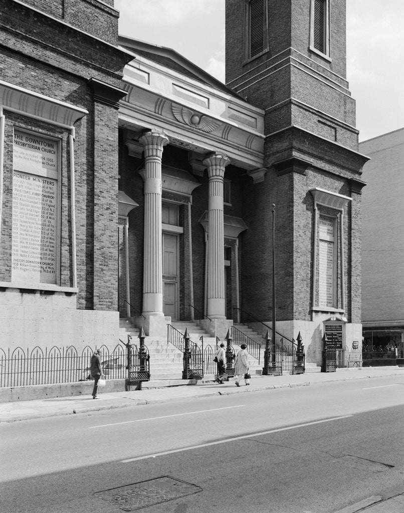 Detail of Entrance to the Downtown Presbyterian Church by Anonymous