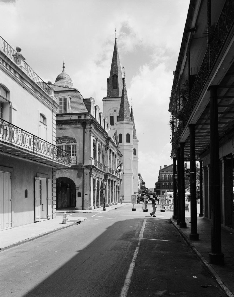 Detail of French Quarter Street Near Cathedral of St. Louis by Anonymous