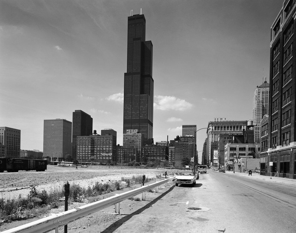 Detail of Chicago with the Sears Tower by Anonymous