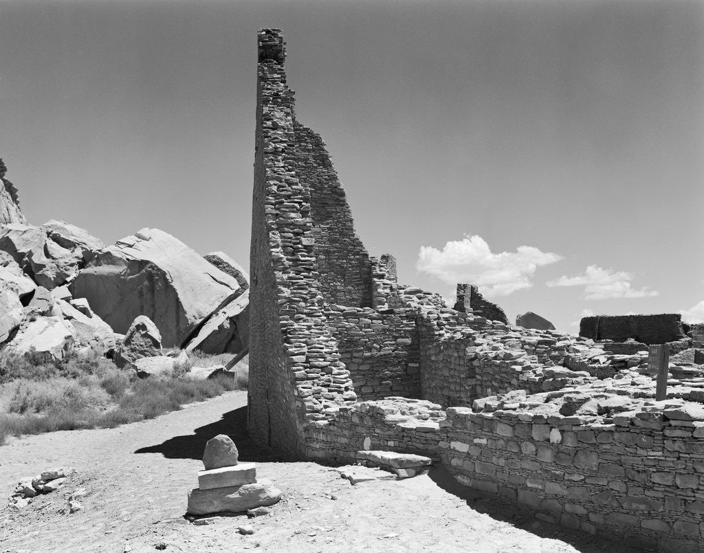 Detail of Ruins of Pueblo Bonito by Anonymous