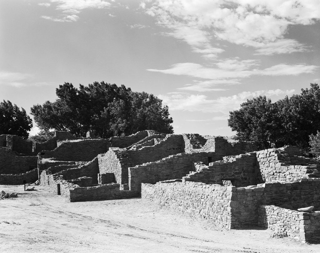Detail of Pueblo Ruins at Aztec Ruins National Monument by Anonymous