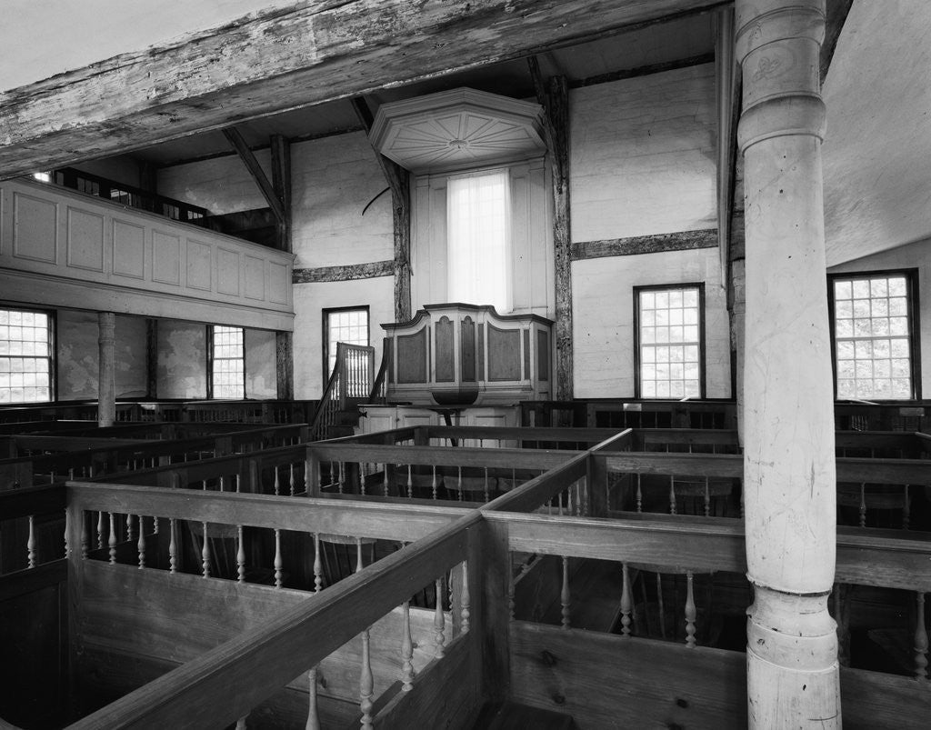 Detail of Interior of Meeting House by Anonymous