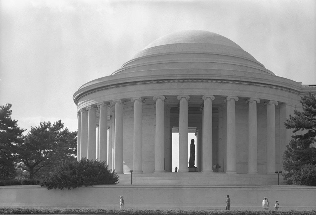 Detail of Jefferson Memorial with Profile of Statue of Jefferson by Anonymous