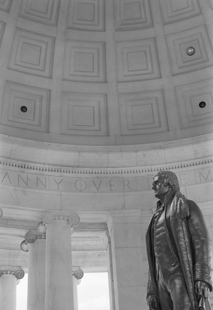 Detail of Thomas Jefferson by Rudolph Evans in the Jefferson Memorial by Anonymous