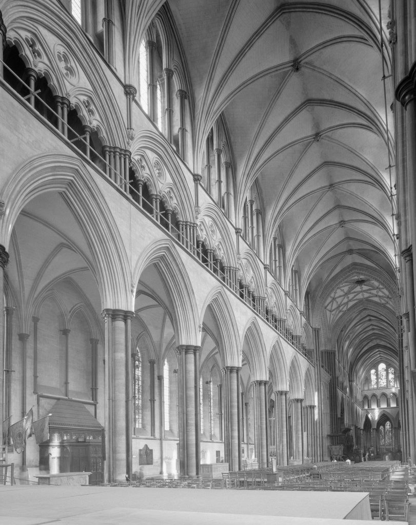 Detail of Interior of Salisbury Cathedral by Anonymous