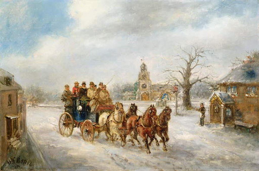 Detail of The Uxbridge Coach near Hillingdon by Henry Jones