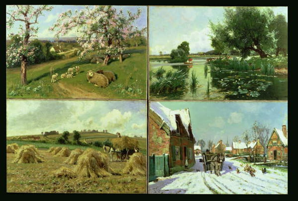 Detail of The Four Seasons by Arthur Walker Redgate