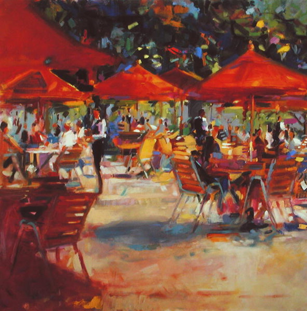 Detail of Le Cafe du Jardin by Peter Graham