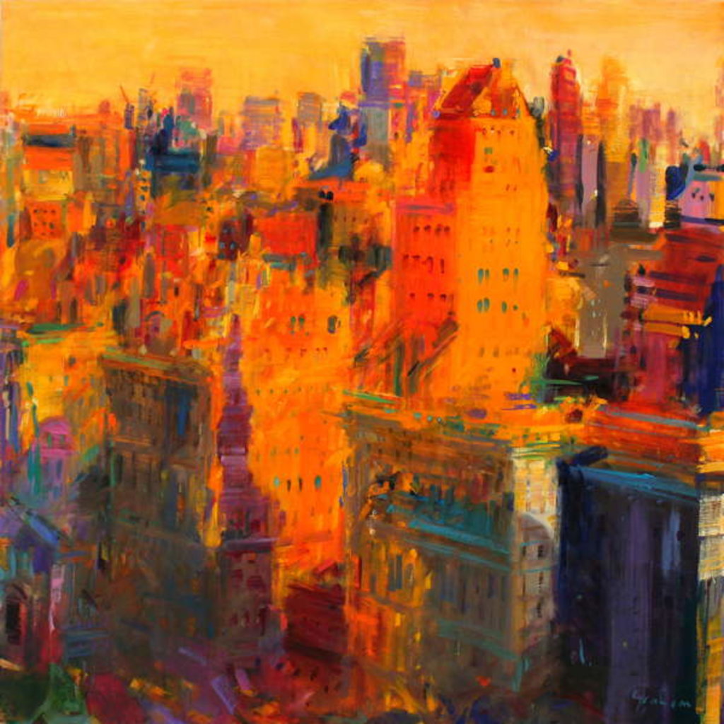 Detail of Manhattan, 2011 by Peter Graham