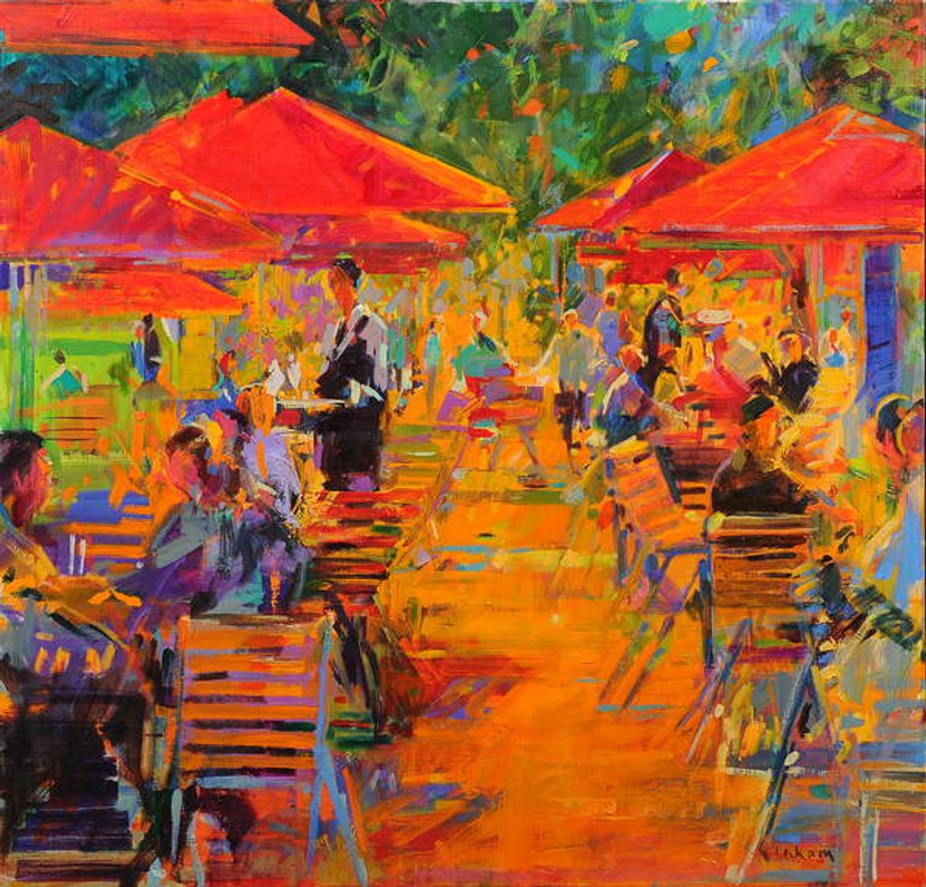 Detail of Le Jardin des Tuileries by Peter Graham