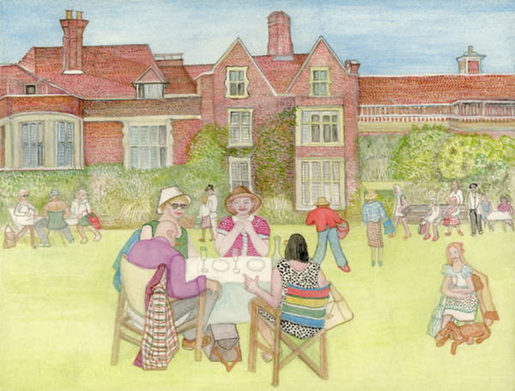 Detail of Glyndebourne, 2018 by Gillian Lawson