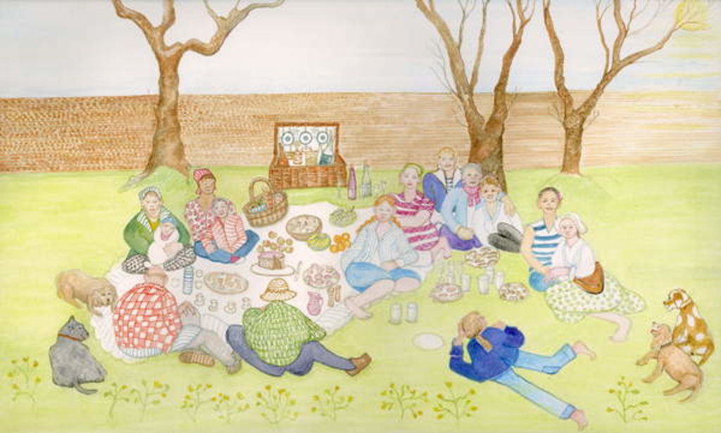 Detail of Picnic, 2018 by Gillian Lawson