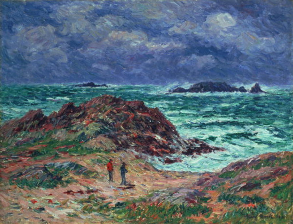 Detail of A Squall, Finistere, 1911 by Henry Moret