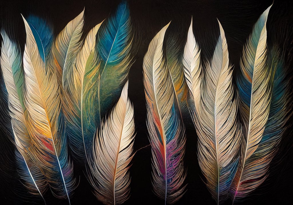 Detail of Feathers by Anonymous