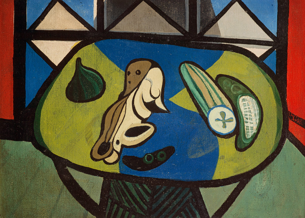 Detail of Still Life with Cucumber by Robert MacBryde