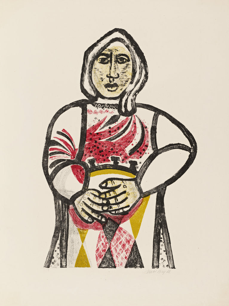 Detail of Woman with a Drum by Robert MacBryde