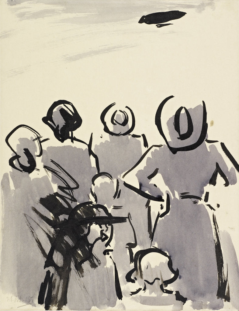 Detail of The Air Ship by Francis Campbell Boileau Cadell