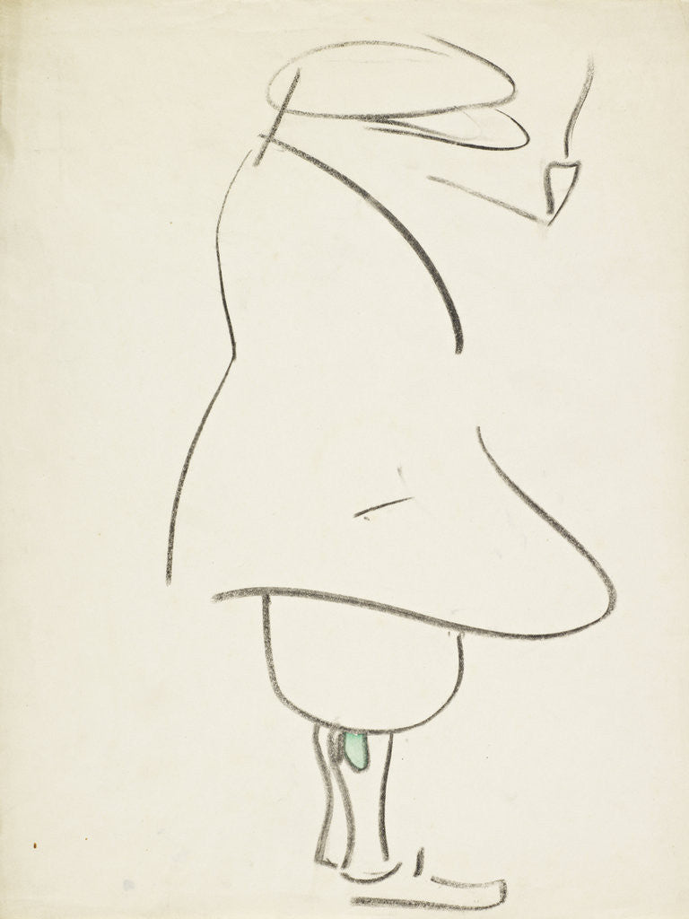 Detail of Man Smoking a Pipe (Caricature) by Francis Campbell Boileau Cadell