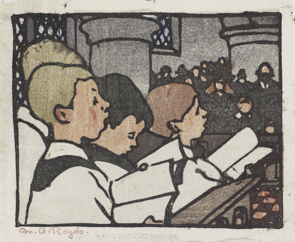Detail of Choir Boys by Mabel Royds