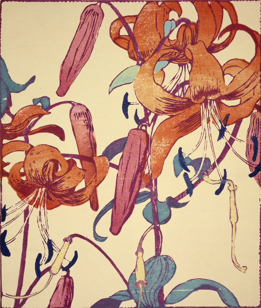 Detail of Tiger Lilies by Mabel Royds