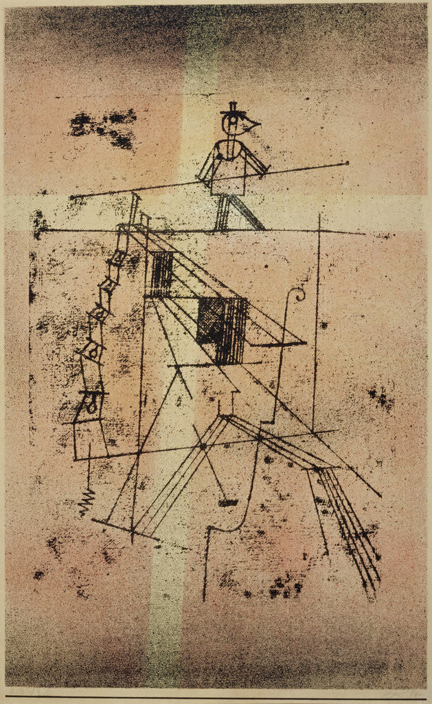 Detail of Seiltänzer [Tightrope Walker] by Paul Klee