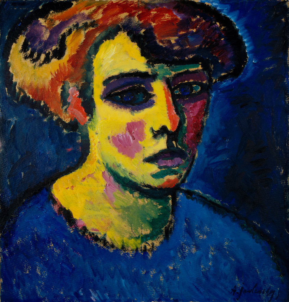 Detail of Frauenkopf by Alexej Von Jawlensky