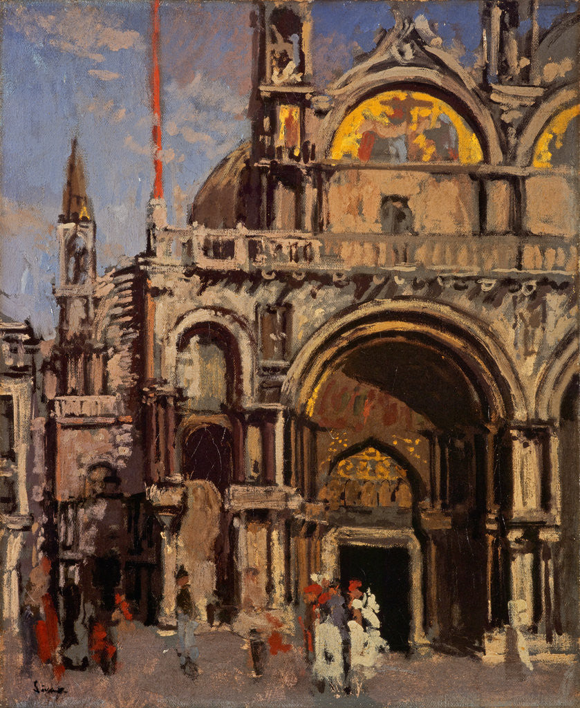 Detail of Corner of St Mark's, Venice by Walter Richard Sickert