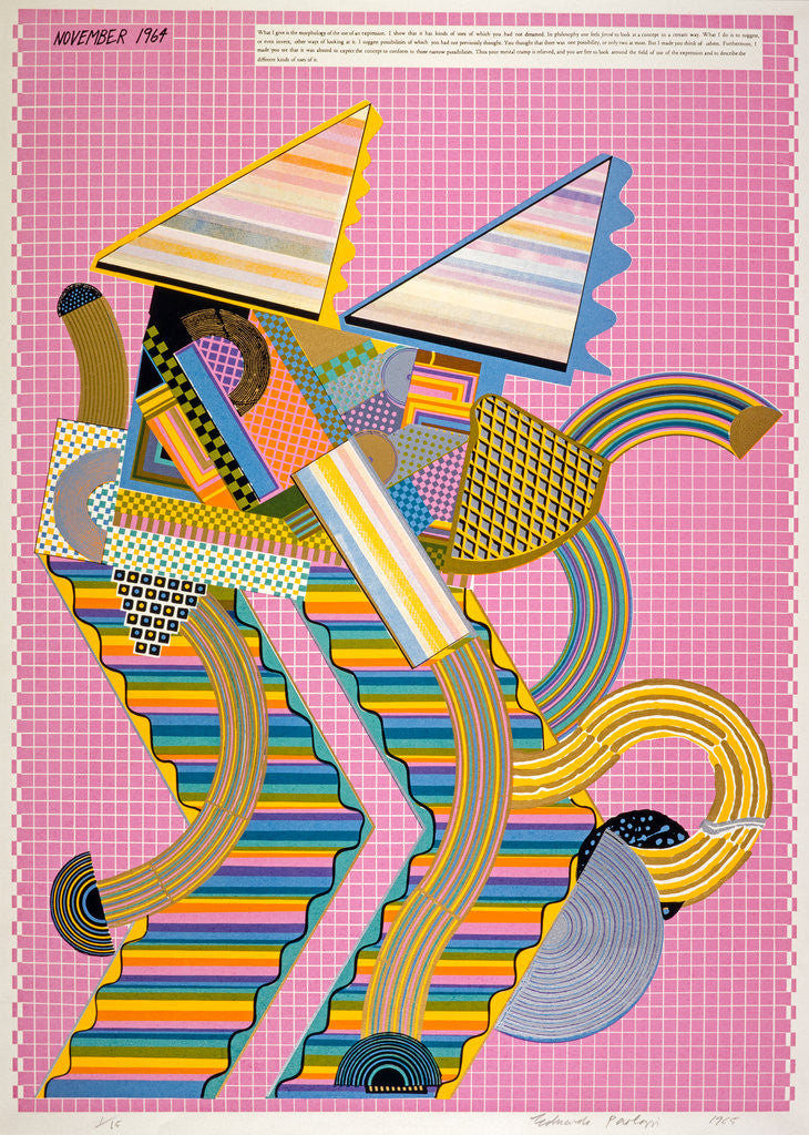 Detail of Parrot (from the portfolio 'As is When') by Eduardo Paolozzi