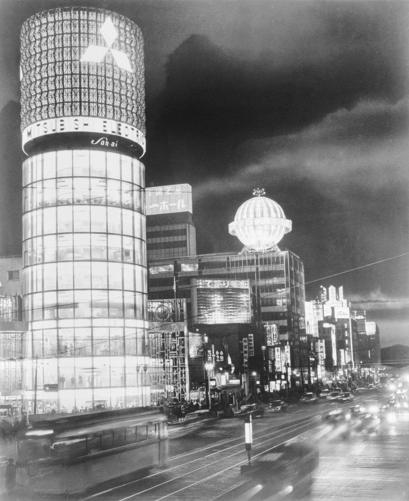 Detail of View of Tokyo Street by Anonymous