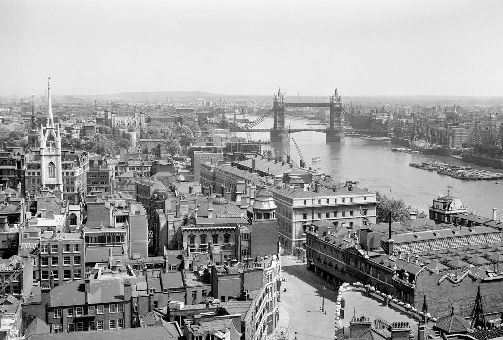 Detail of Looking Down on London from Monument by Anonymous
