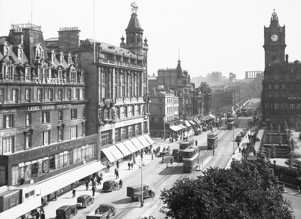 Detail of View of Princes Street by Anonymous