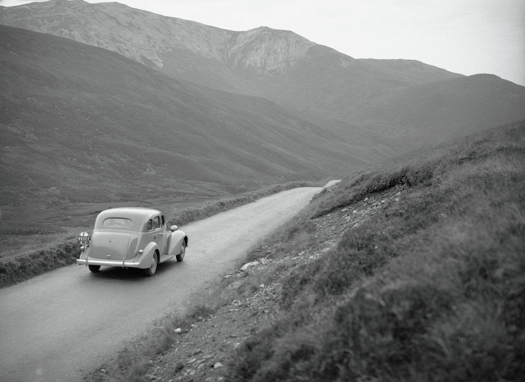Detail of Car Traveling in the Highlands by Anonymous