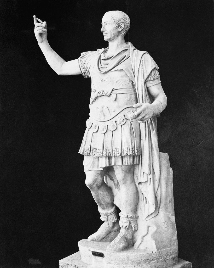 Detail of Statue of Julius Caesar by Corbis