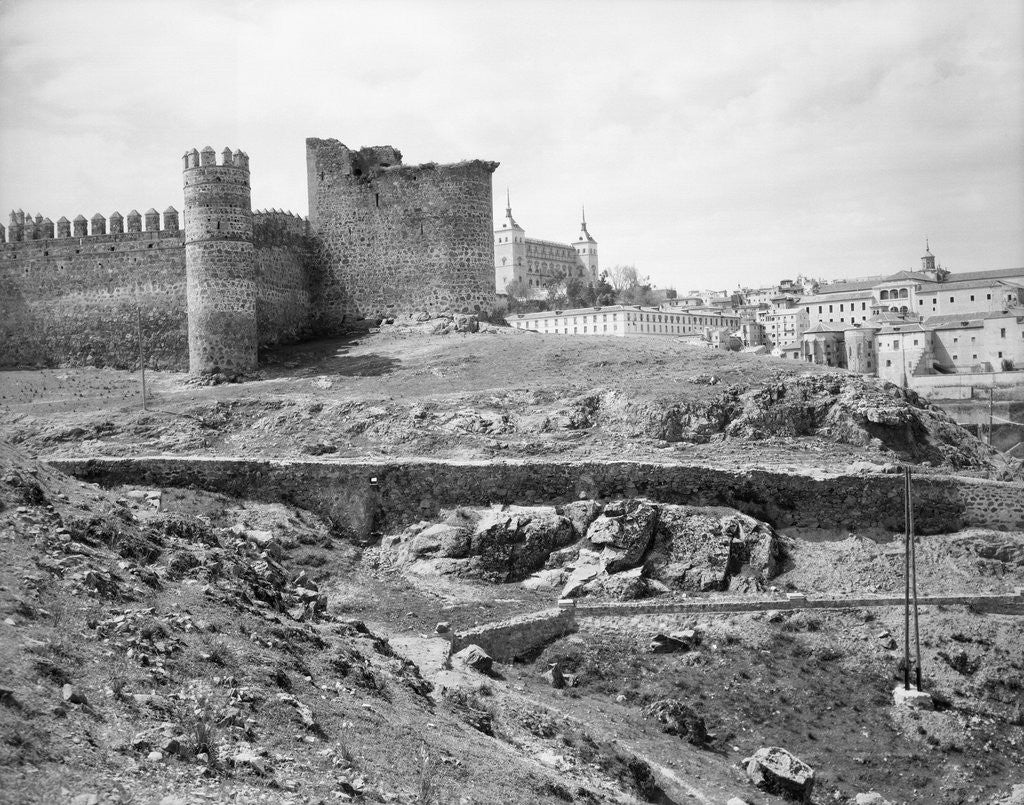 Detail of Castle of San Servando Ruins in Toledo by Anonymous