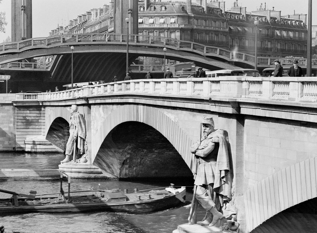 Detail of View of Bridge Along the Seine by Anonymous