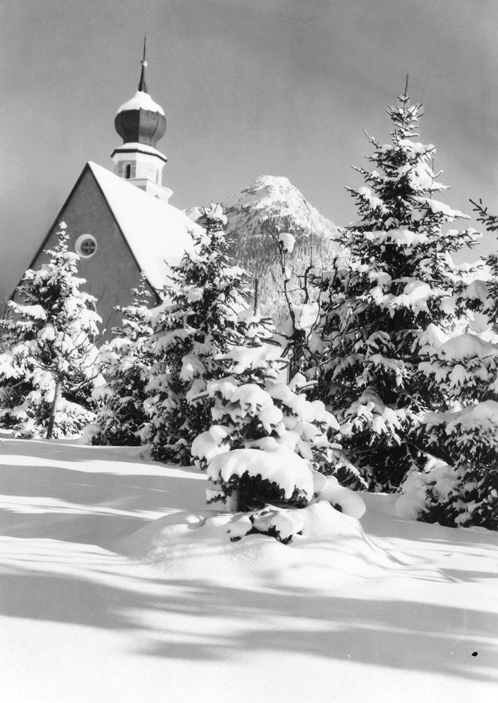 Detail of Winter Scene by Anonymous