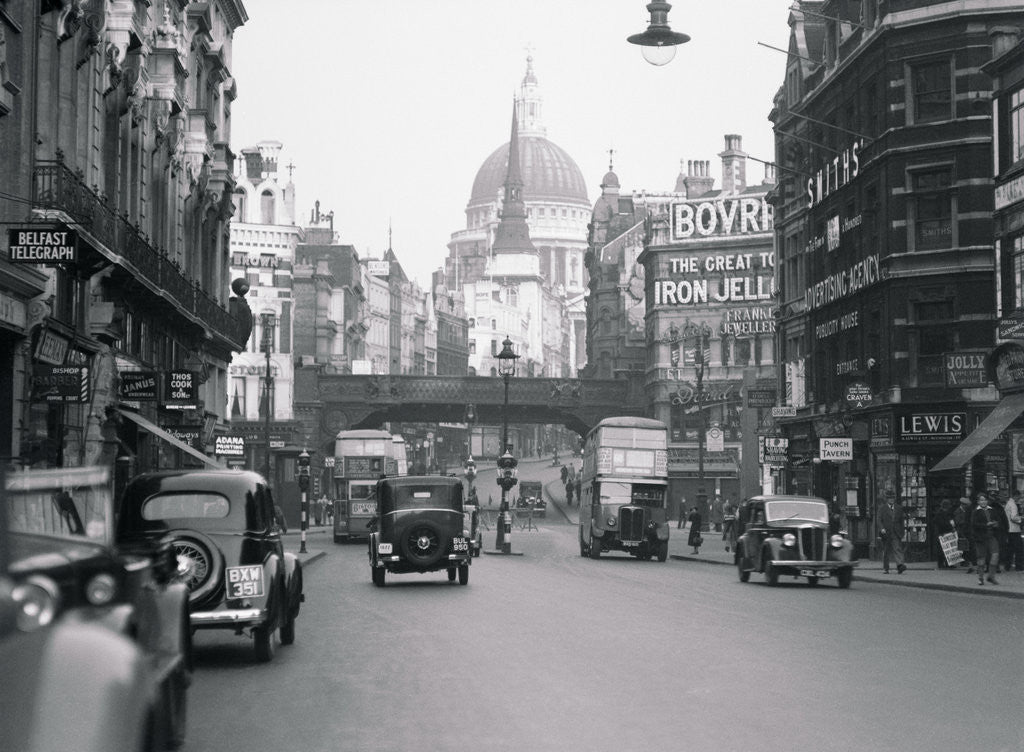 Detail of Fleet Street by Anonymous