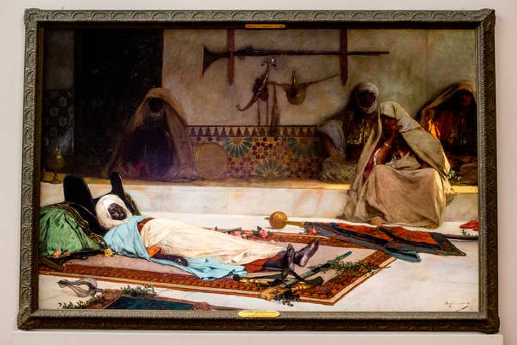 Detail of Day of the funeral, Morocco, 1889 by Benjamin Constant