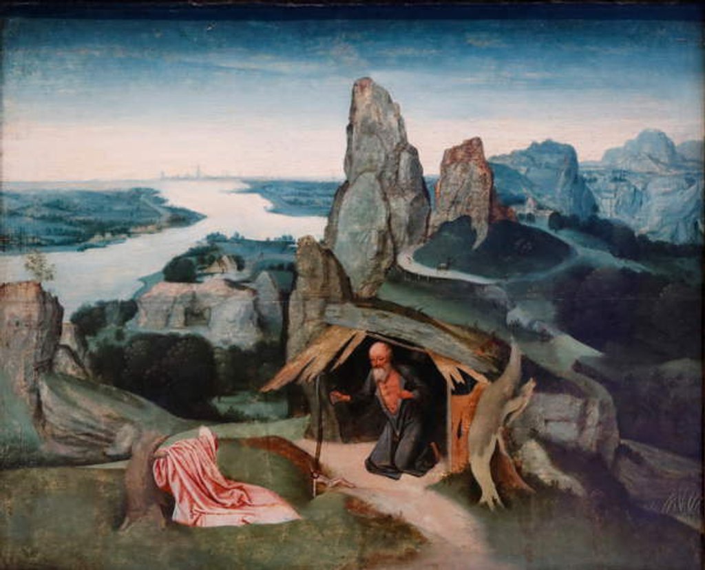 Detail of Saint Jerome in the Wilderness, c.1530 by Flemish School