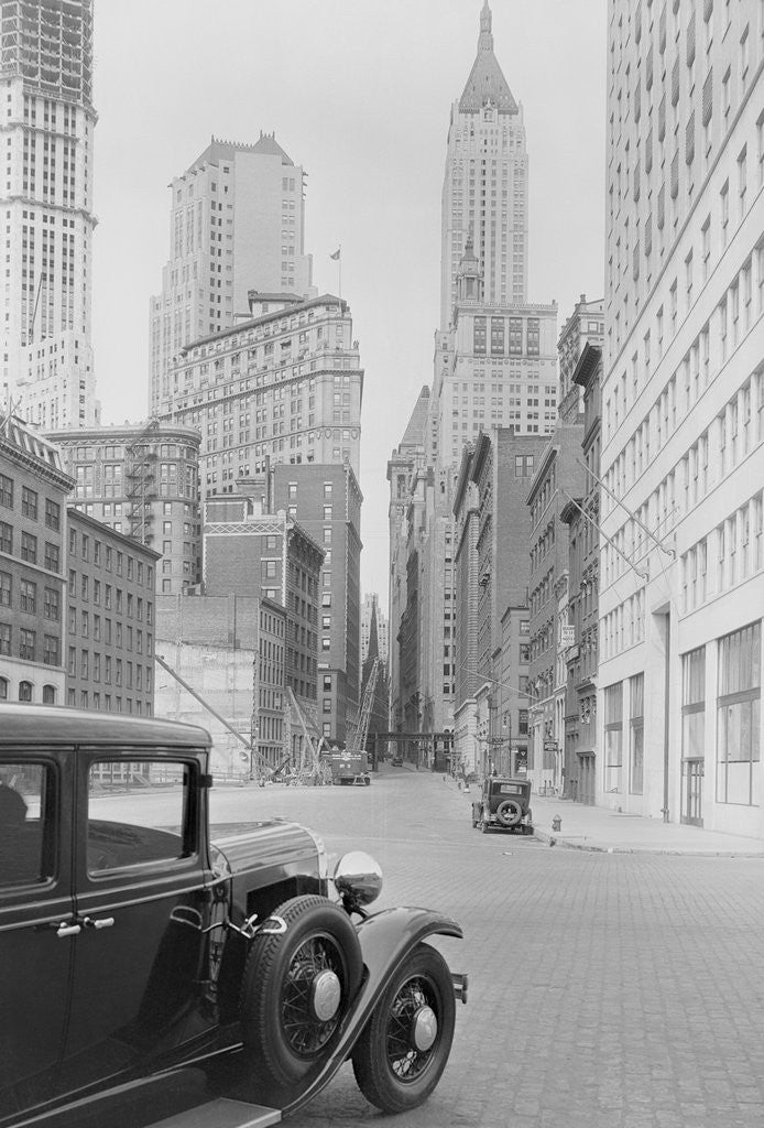 Detail of Car on Wall Street by Anonymous